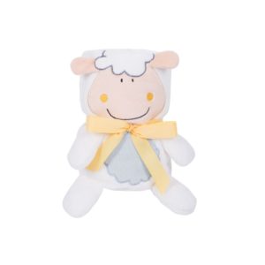 Kikkaboo Βρεφική Κουβέρτα 75x100cm με 3D λούτρινο παιχνίδι, Sheep 31103020075