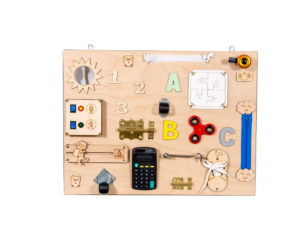 Moni Toys Ξύλινος Πίνακας Δραστηριοτήτων, Wooden Sensory board MT19 3800146223328