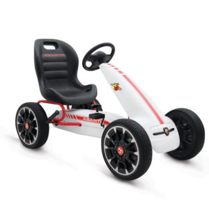 Byox Παιδικό Go Kart Αυτοκινητάκι με πετάλια Eva Soft Wheels Abarth 500 Assetto White