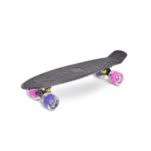 BYOX Πλαστική Τροχοσανίδα PP Skateboard 22 με LED στους τροχούς Graffiti Black 3800146226978