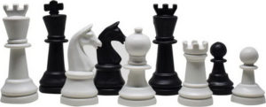 Πιόνια για σκάκι πλαστικά απλά 72 mm Platinum Games 01.07.103