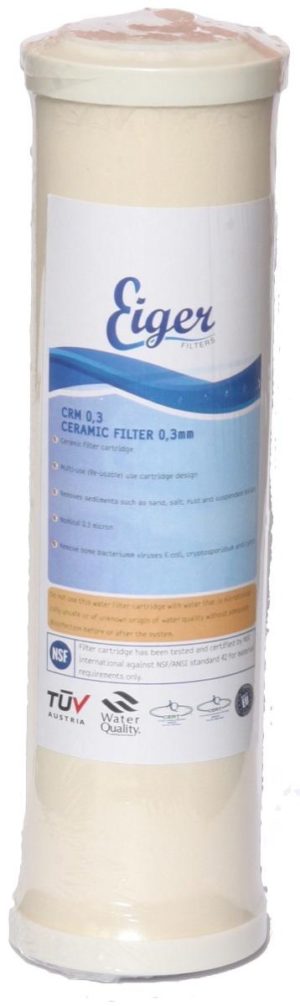 ​Κεραμικό Φίλτρο νερού 10” Eiger Filter 0,3μm