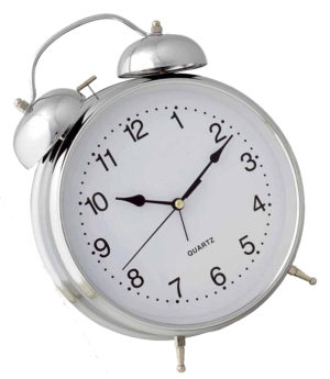 Ρολόι ξυπνητήρι μεταλλικό 11,5 x 17 cm με φως Quartz 620