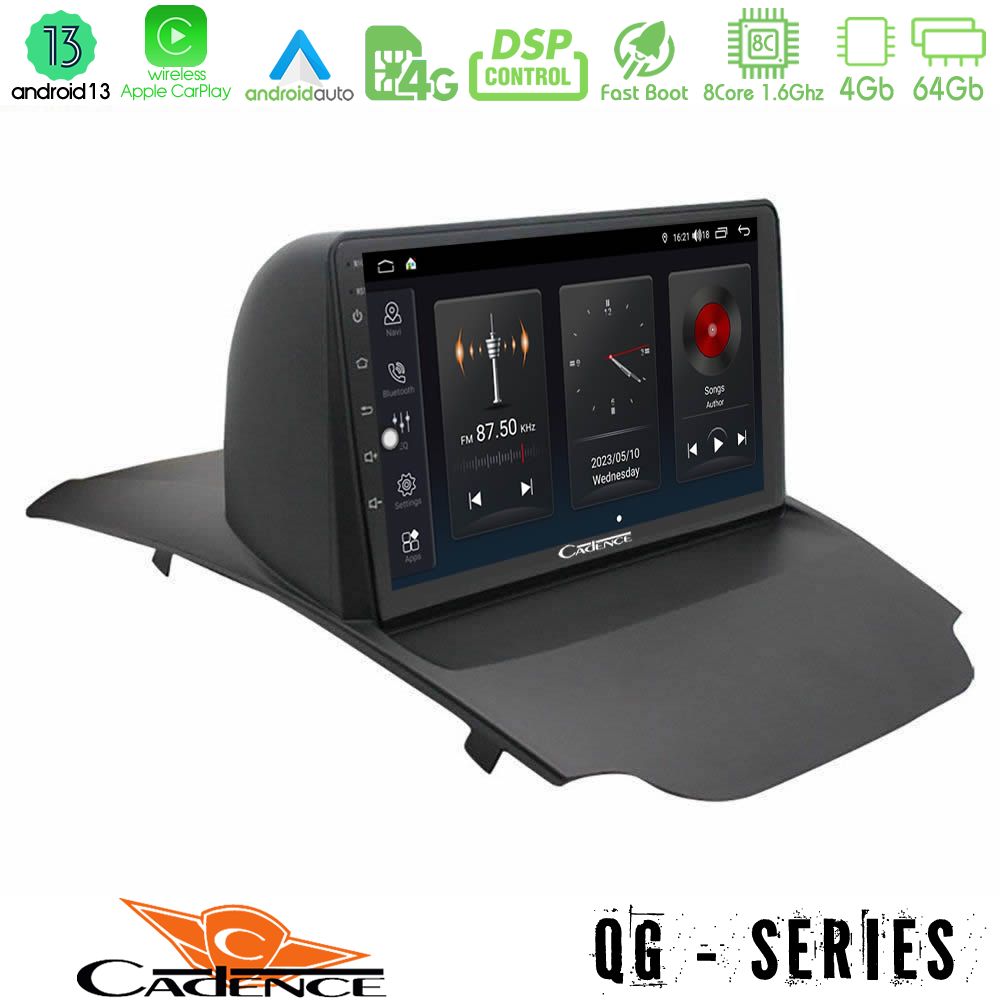 Cadence QG Series 8Core Android13 4+64GB Ford Ecosport 2014-2017 Navigation Multimedia Tablet 10