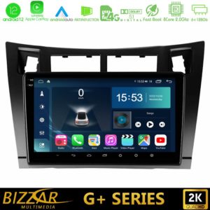 Bizzar G+ Series Toyota Yaris 8core Android12 6+128GB Navigation Multimedia Tablet 9 (Μαύρο Χρώμα)