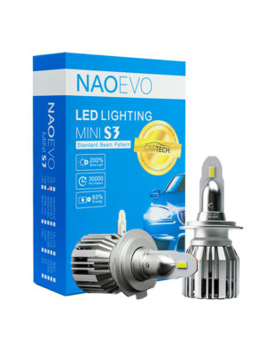 Φώτα Led Naoevo Mini S3 H7 60W 6500K 7200lm 2 Τεμ - S3_H7