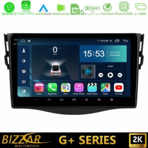 Bizzar G+ Series Toyota RAV4 8core Android12 6+128GB Navigation Multimedia 9