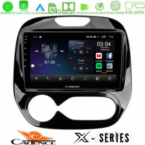 Cadence X Series Renault Captur 2013-2019 (Auto AC) 8core Android12 4+64GB Navigation Multimedia Tablet 9