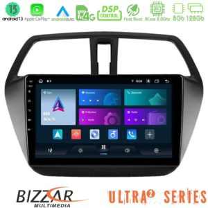 Bizzar Ultra Series Suzuki SX4 S-Cross 8core Android13 8+128GB Navigation Multimedia Tablet 9