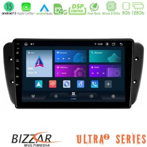 Bizzar Ultra Series Seat Ibiza 2008-2012 8Core Android13 8+128GB Navigation Multimedia Tablet 9