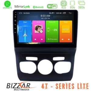 Bizzar 4T Series Citroen C4L 4Tore Android12 2+32GB Navigation Multimedia Tablet 10
