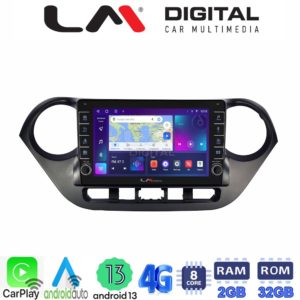 LM Digital - LM ZG8406 GPS Οθόνη OEM Multimedia Αυτοκινήτου για Hyundai i10 2014> (CarPlay/AndroidAuto/BT/GPS/WIFI/GPRS)