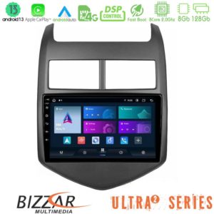 Bizzar Ultra Series Chevrolet Aveo 2011-2017 8core Android13 8+128GB Navigation Multimedia Tablet 9