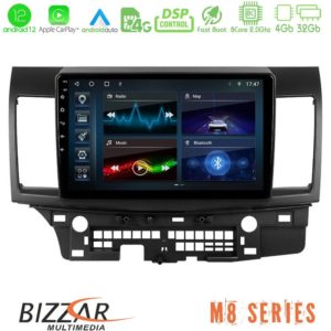 Bizzar M8 Series Mitsubishi Lancer 2008 – 2015 8core Android12 4+32GB Navigation Multimedia Tablet 10