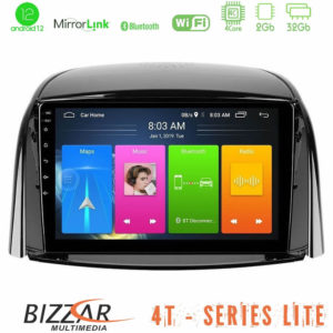 Bizzar 4T Series Renault Koleos 2007-2015 4Core Android12 2+32GB Navigation Multimedia Tablet 9