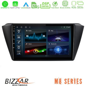 Bizzar M8 Series Skoda Fabia 2014-2020 8core Android12 4+32GB Navigation Multimedia Tablet 9