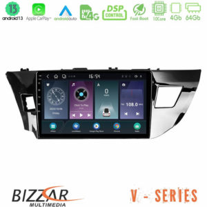 Bizzar V Series Toyota Corolla 2014-2016 10core Android13 4+64GB Navigation Multimedia Tablet 9