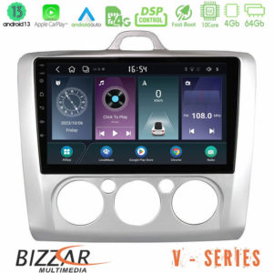 Bizzar V Series Ford Focus Manual AC 10core Android13 4+64GB Navigation Multimedia Tablet 9