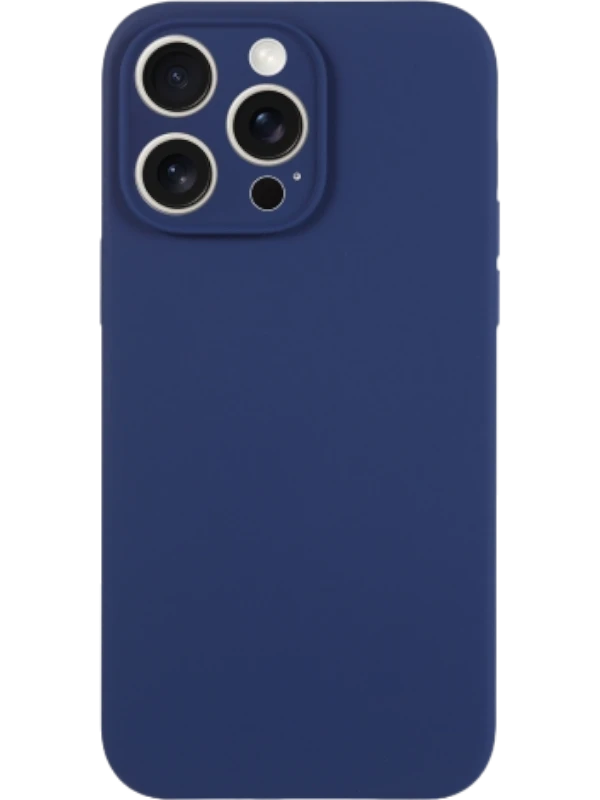 Silicon case protect lens for iPhone 15 Pro Max Dark Blue