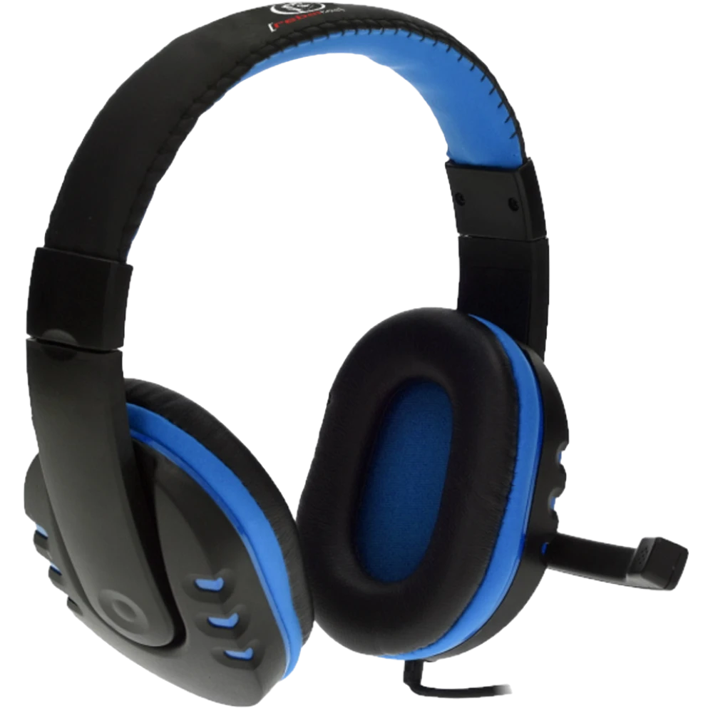 Rebeltec wired headphones Revol with microphone Black-Blue