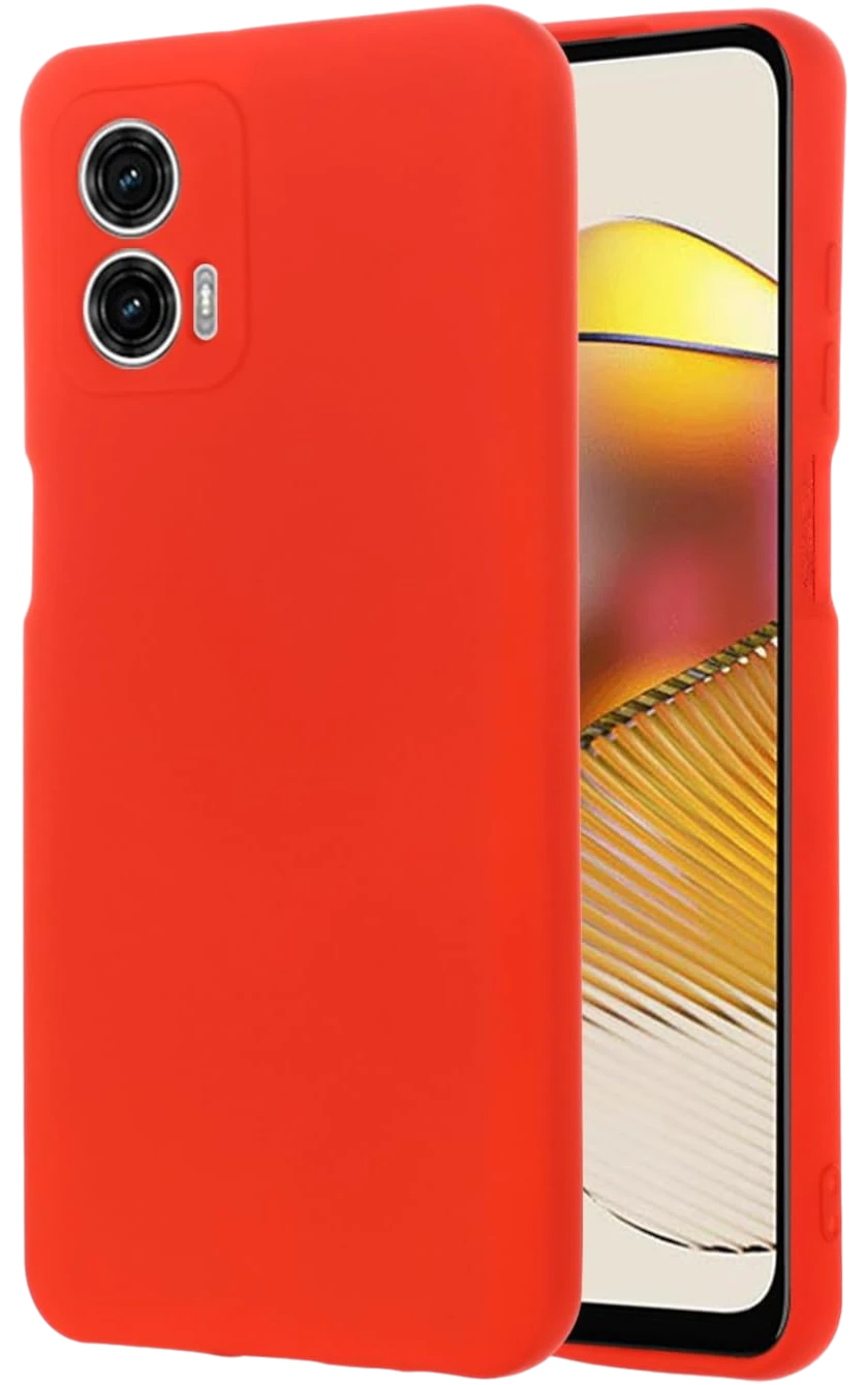 Silicon case protect lens for Motorola Moto G53 Red