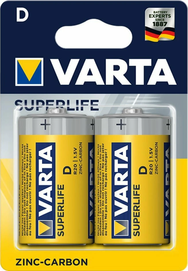 Varta R20 Superlife Μπαταρίες Zinc D 1.5V 2τμχ