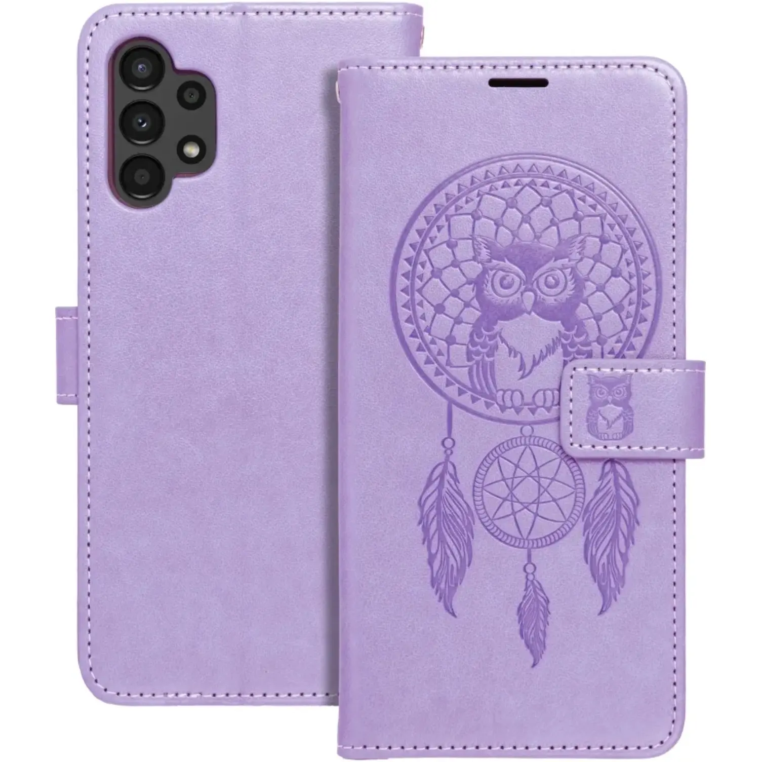 Smart Mezzo Wallet case for Samsung Galaxy A13 4G Dreamcatcher Purple