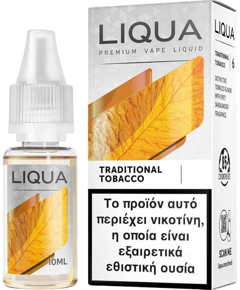 LIQUA Traditional Tobacco 18mg 10ml