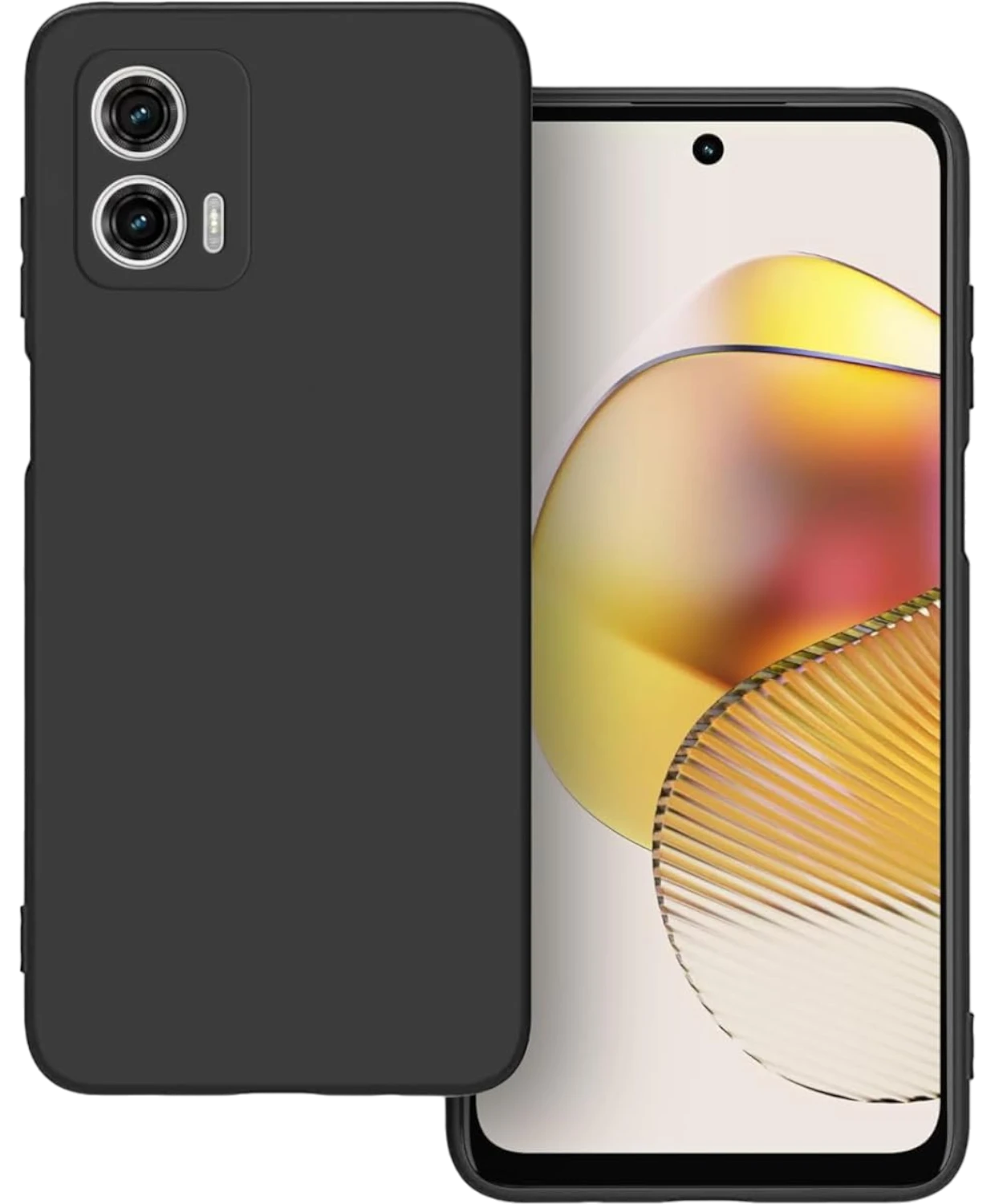 Matt TPU case protect lens for Motorola Moto G73 black
