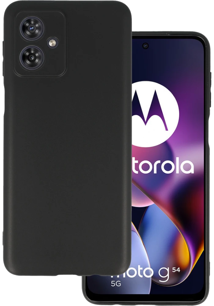 Silicon case protect lens for Motorola Moto G54 5G Black