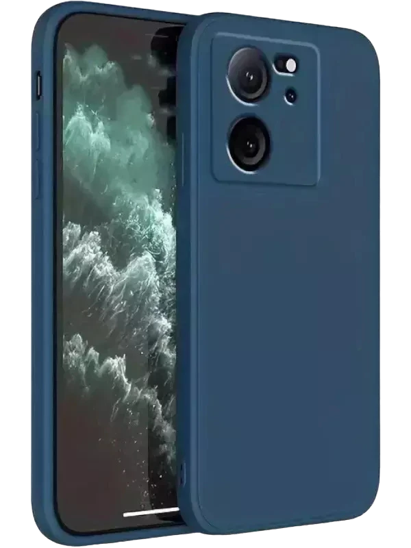 Silicon case protect lens for Xiaomi 13T Dark Blue