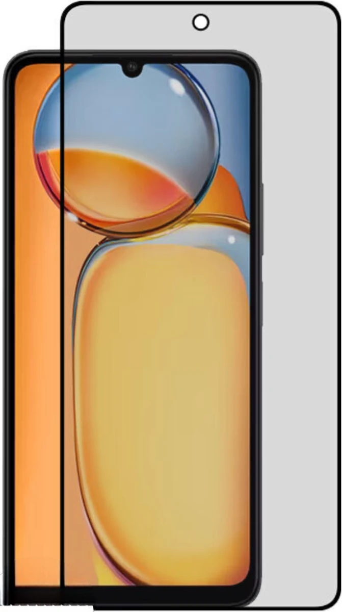 Full Glue Privacy Tempered Glass 3D for Xiaomi Redmi Note 13 5G Black Frame