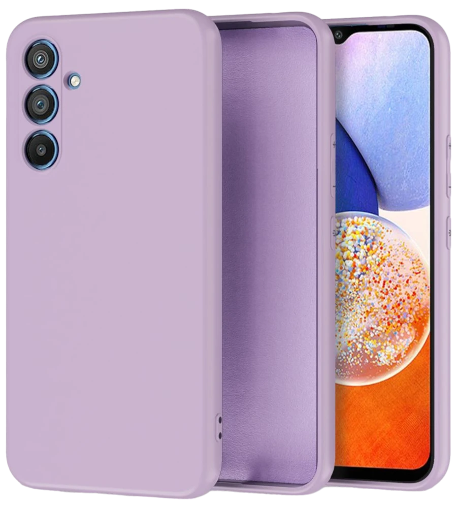 Matt TPU case protect lens for Samsung Galaxy A14 5G Light Purple