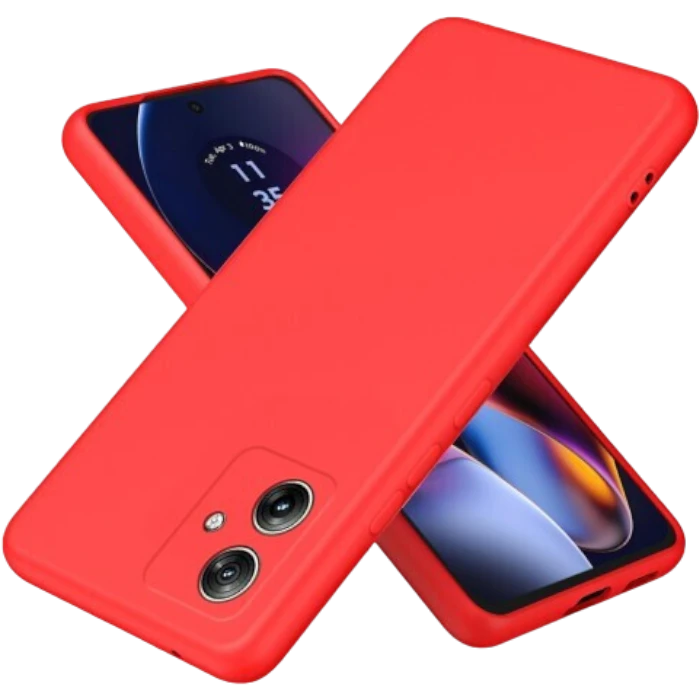 Silicon case protect lens for Motorola Moto G54 5G Red