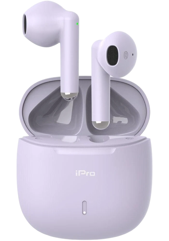 iPro TW100 Bluetooth Handsfree Ακουστικά με Θήκη Φόρτισης Μωβ