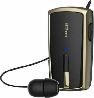 iPro RH120 In-ear Bluetooth Handsfree Μαύρο / Χρυσό