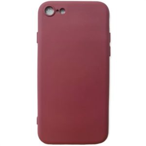 Silicon case protect lens for iPhone SE 2022 / 2020 burgundy