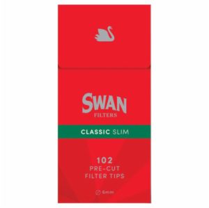 Swan Φιλτράκια Classic Slim Κόκκινο 6mm 102x 1τμχ