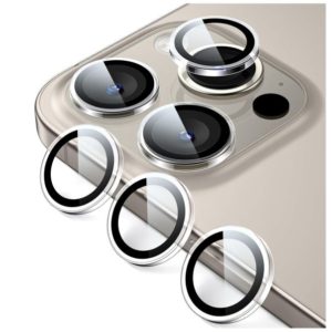 Camera Lens Protector Tempered Glass for iPhone 15 Pro / 15 Pro Max Silver