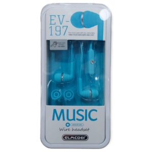 Elmcoei earphones EV-197 jack 3,5mm Light Blue