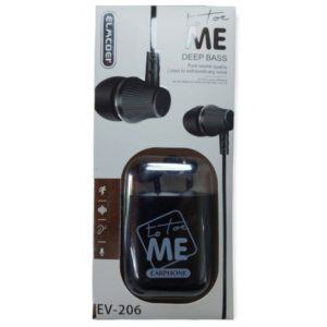 Elmcoei earphones EV-206 jack 3,5mm Black