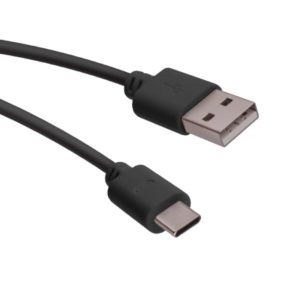 Forever Regular USB 2.0 Cable USB-C male - USB-A male Μαύρο 1m