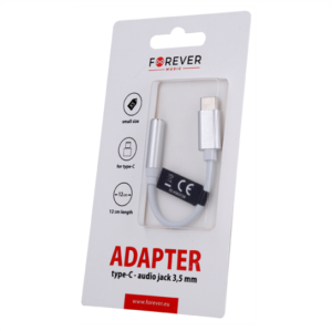 Forever Adapter type-C / audio jack 3,5 mm White