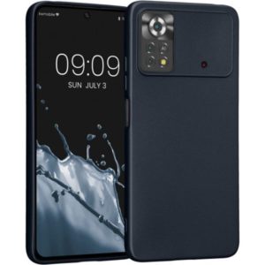 Silicon case protect lens for Xiaomi Poco X4 Pro dark blue