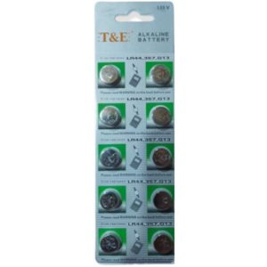 T&E Button Alkaline Battery AG13- LR44- 357 (10τμχ)