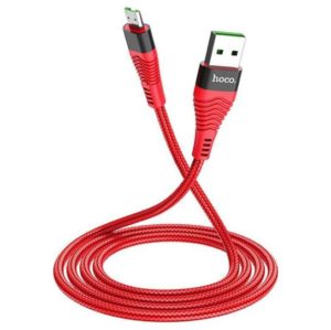 Hoco Braided USB 2.0 to MICRO USB Κόκκινο 1.2m (U53)