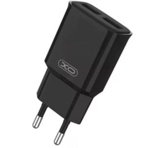 XO Φορτιστής (L92C) Χωρίς Καλώδιο με 2 Θύρες USB-A 2,4A Μαύρο