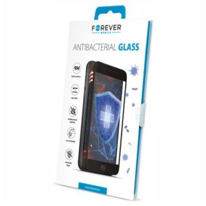 Forever Antibacterial Tempered Glass for iPhone 8 Plus / 7 Plus Black frame