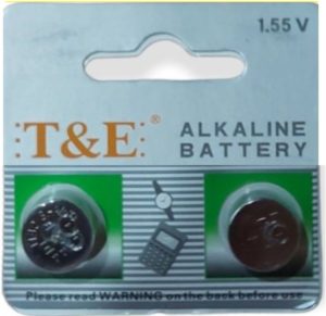 T&E Button Alkaline Battery AG13- LR44- 357 (2τμχ)