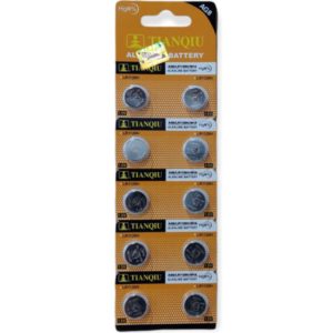 TIANQIU Button Alkaline Battery AG8- LR1120H- 391A (10τμχ)